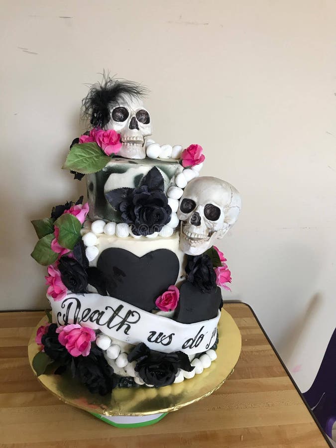 Wedding Cake Forever Love My Wife Stock Photo Image of wife, cake 163107858