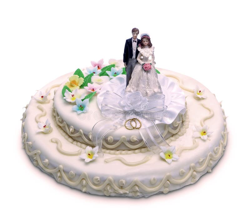 Wedding cake isolated