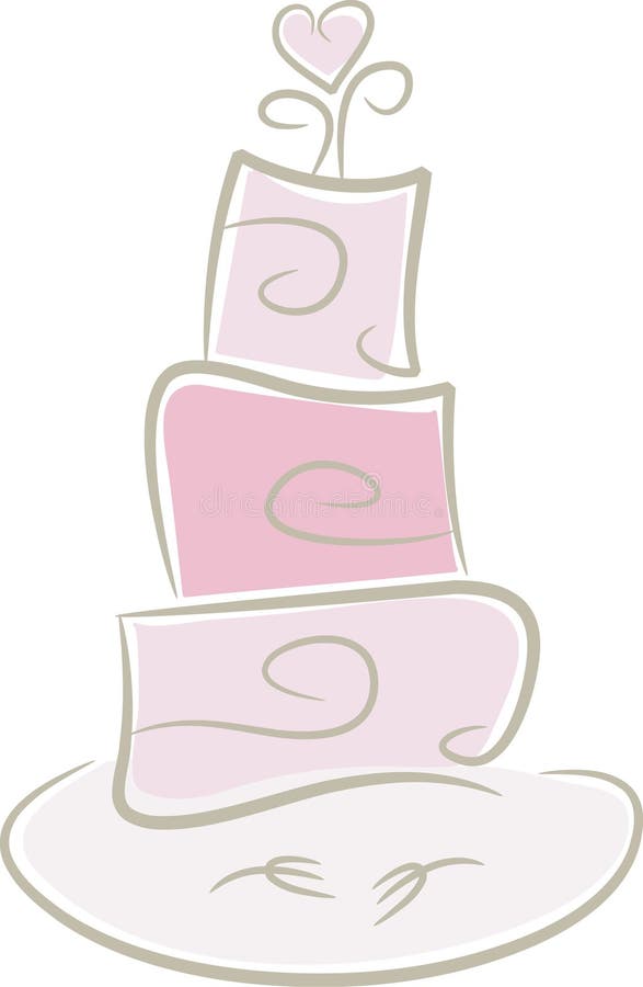 Wedding Cake in pink