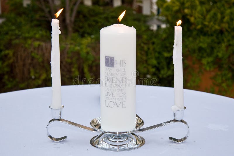 Wedding Candles stock image. Image of wedding, flame, candles 129893