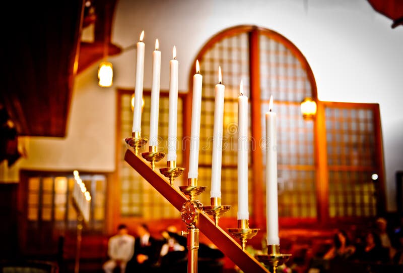 Wedding Candles at the Church Stock Photo Image of celebration, cozy