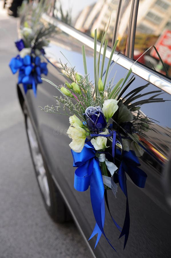 Wedding Car Flowers stock photo. Image of china, decorative 18764326