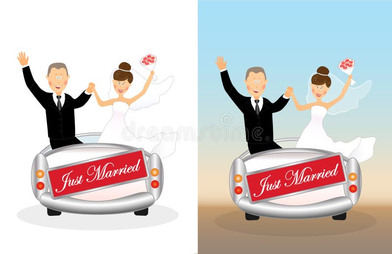 Wedding car 2 stock vector. Illustration of eyes, cartoon - 31294276