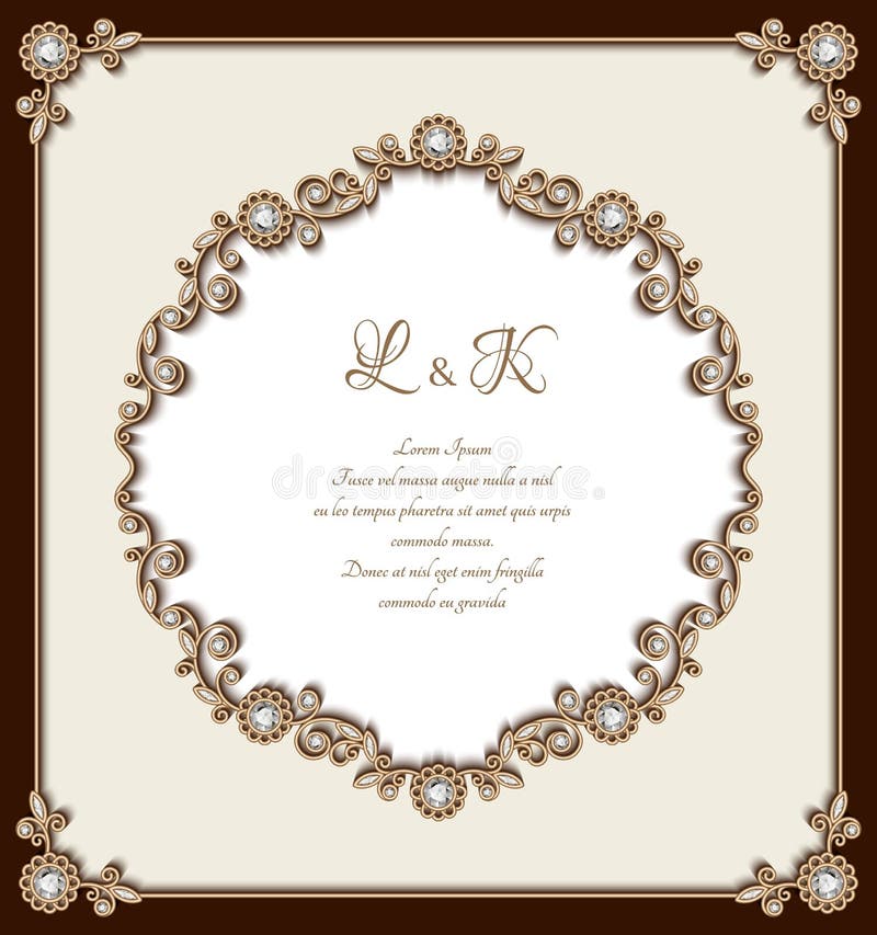 elegant gold wedding borders