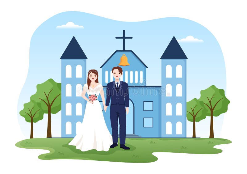 Christian Wedding Couple Stock Illustrations – 326 Christian Wedding Couple  Stock Illustrations, Vectors & Clipart - Dreamstime