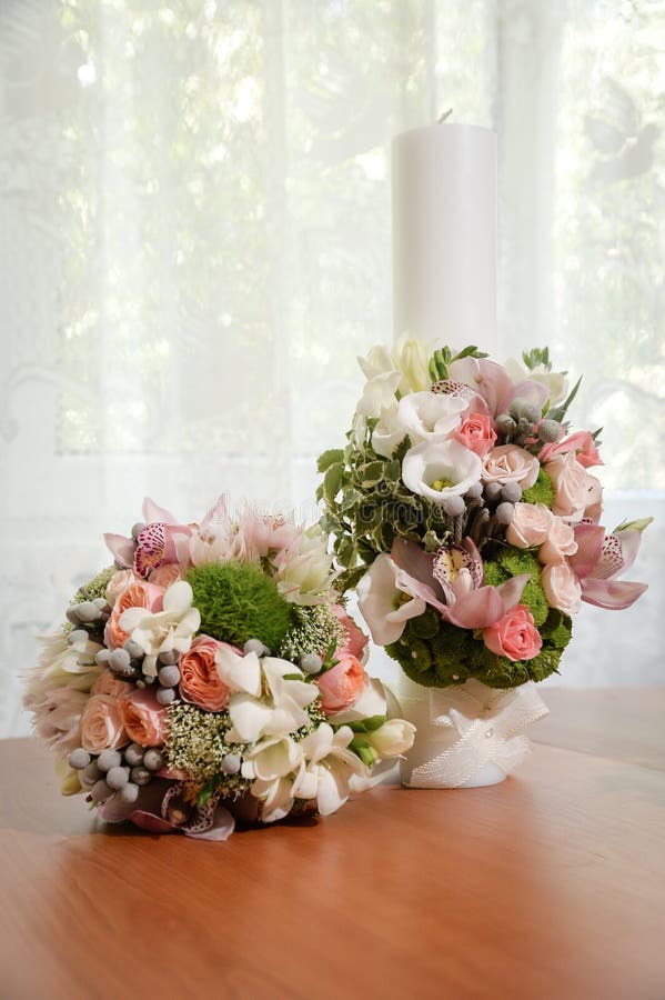 Wedding ceremony flowers stock photo. Image of bridal - 78615494