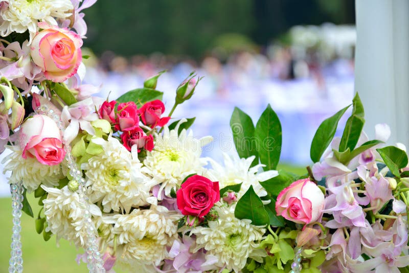 Beautiful Flower Wedding Decoration Stock Photo Image of blossom