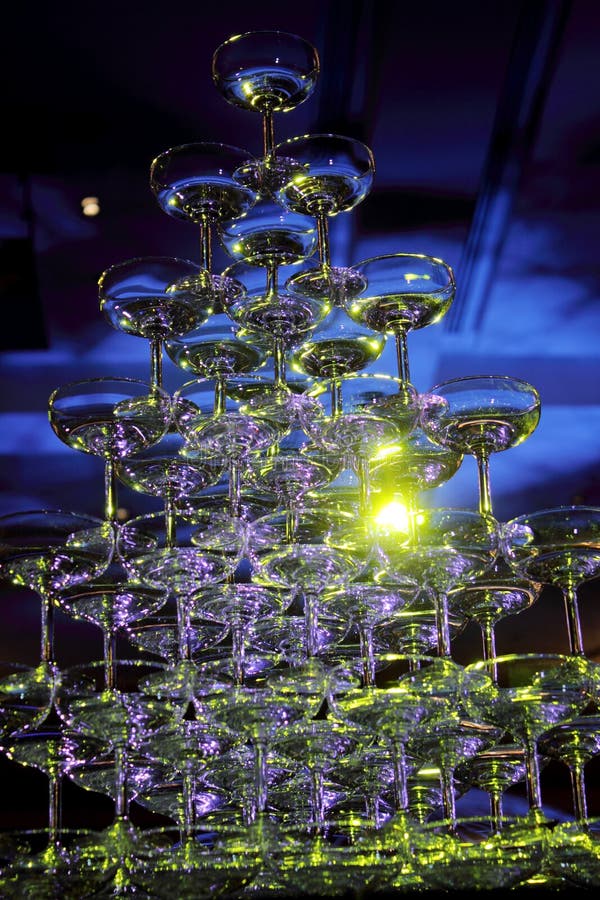 Wedding Champagne glasses at an indoor