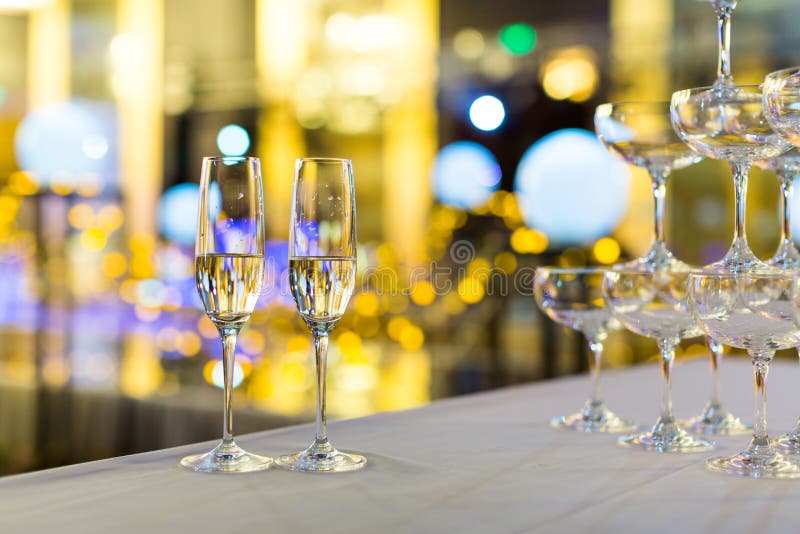 Wedding Champagne glasses stock photo. Image of festive 47166070