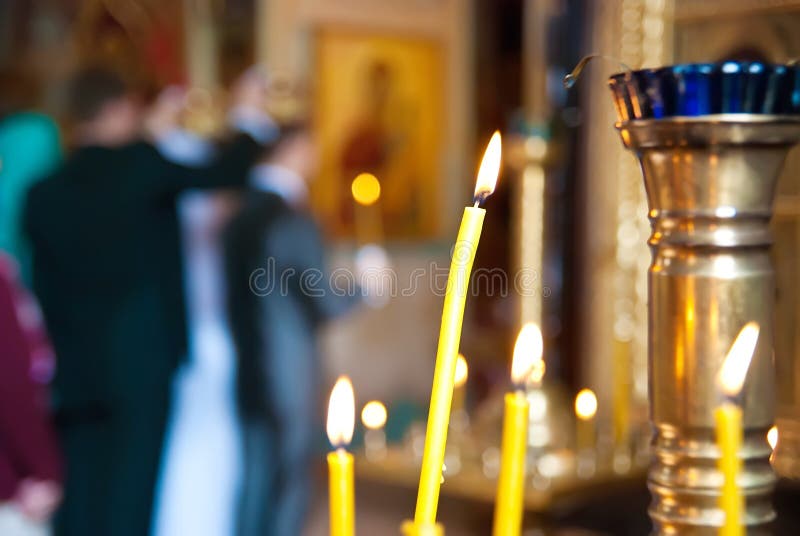 Wedding in a church stock photo Wedding in a church stock photo