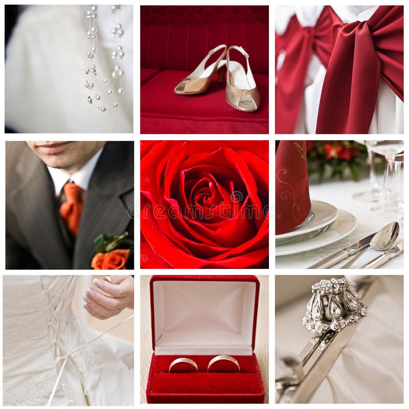 Wedding collage royalty free stock image