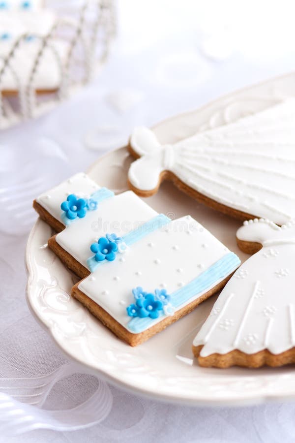 Wedding cookies royalty free stock photography