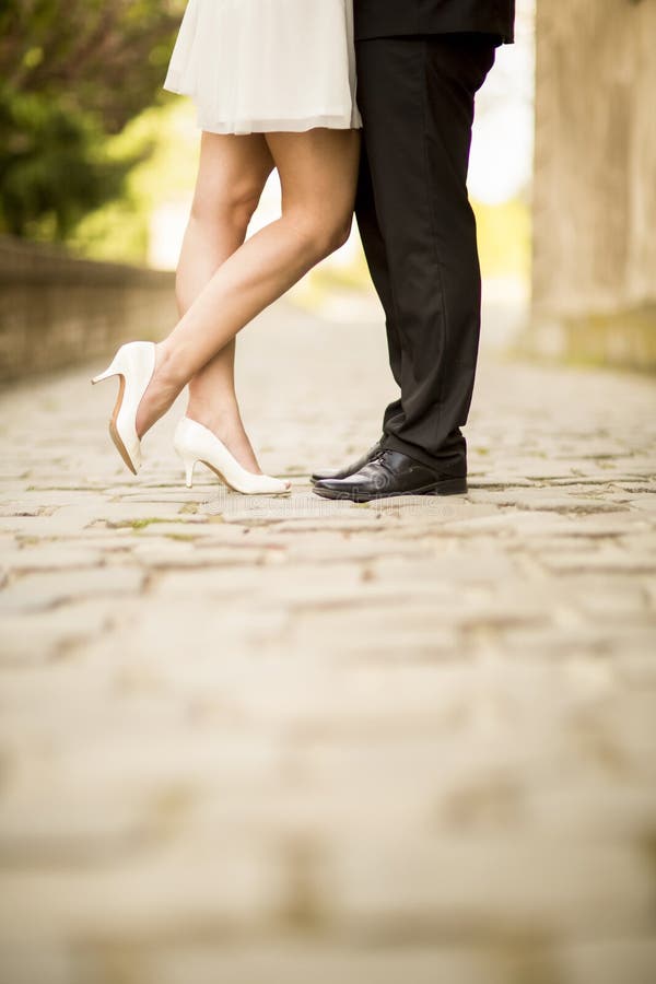 Wedding Shoes Details of a Couple Stock Image - Image of footwear ...