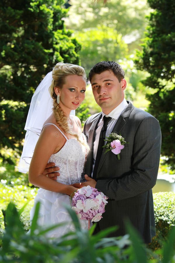 Wedding couple portrait