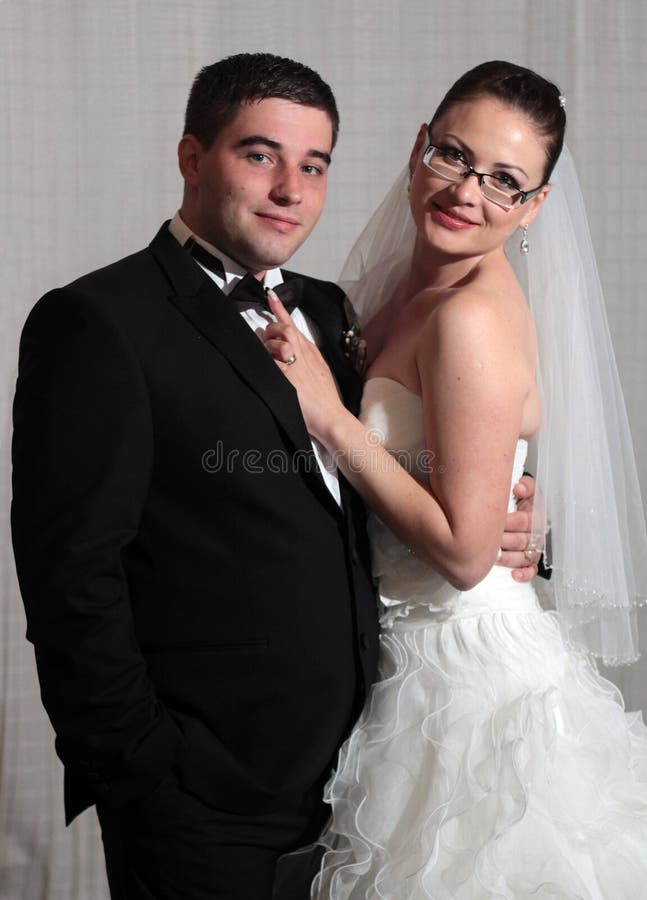 Wedding couple portrait royalty free stock photography Wedding couple portrait royalty free stock photography
