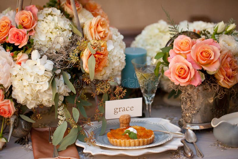 Wedding decor table setting and flowers stock images Wedding decor table setting and flowers stock images