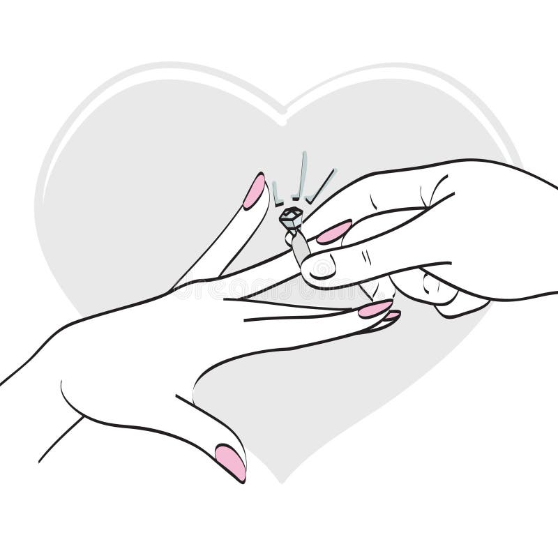 Putting Ring Finger Stock Illustrations – 83 Putting Ring Finger