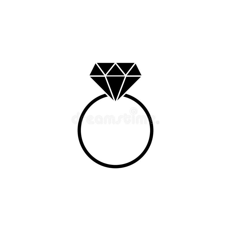 Wedding diamond ring stock illustration. Illustration of happy - 18893090