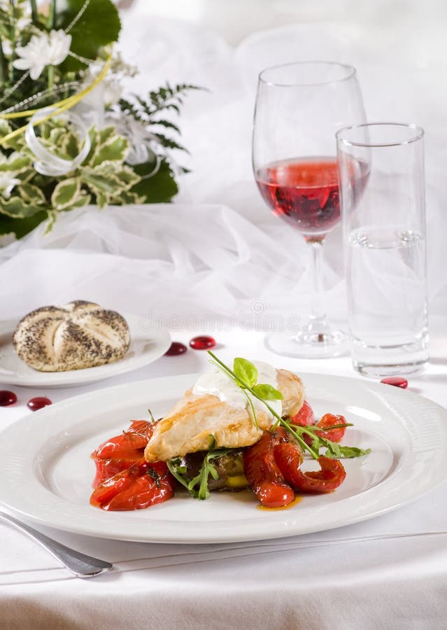 Wedding dinner stock image. Image of setting, formal, reception 7943469