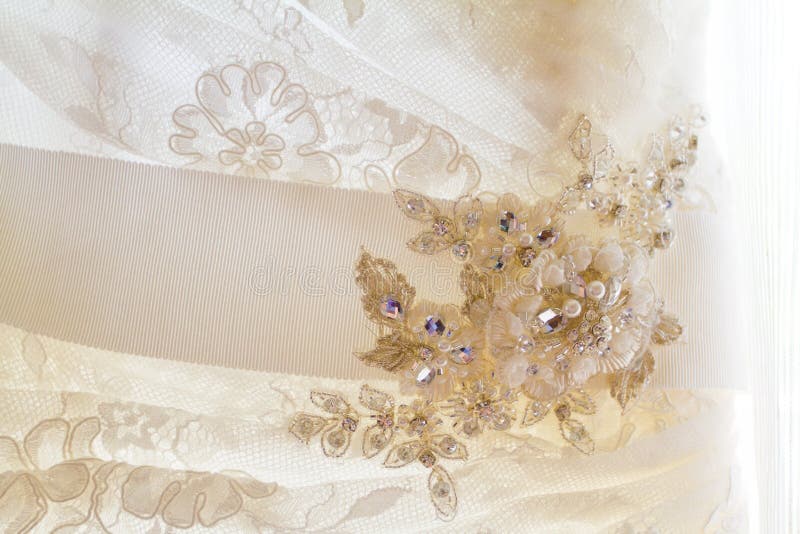 Wedding Dress Closeup Detail