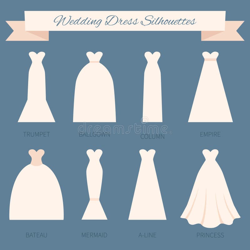  Wedding  Dress  Style  stock illustration Illustration of 