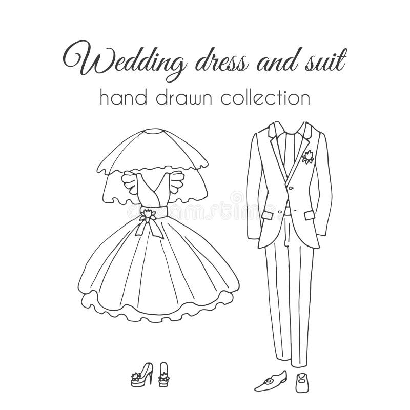 Sketch Of Her Wedding Dress: Perfect Gift For Her | Wedding dress sketches,  Dress sketches, Dress design sketches