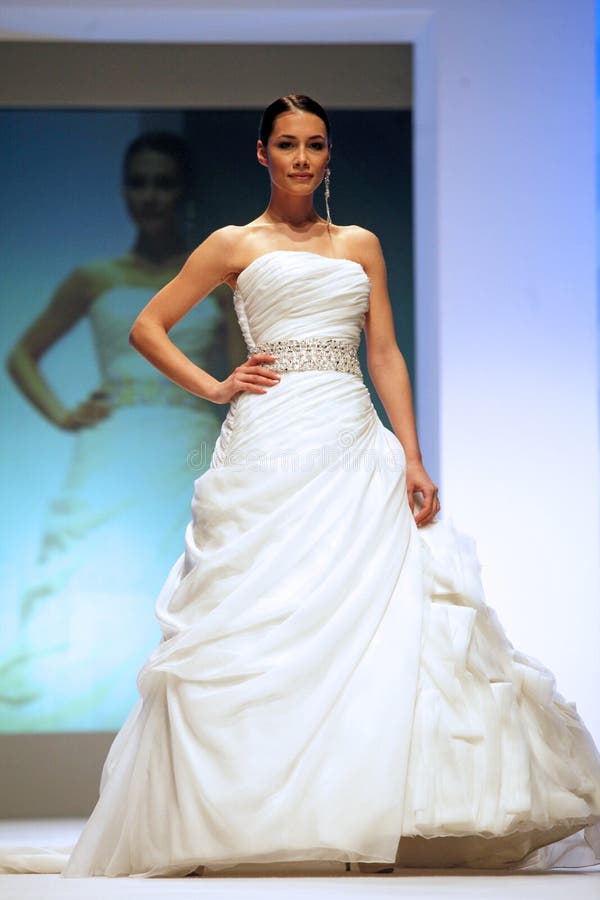 Wedding Dresses Fashion Show Editorial Image - Image: 23470455