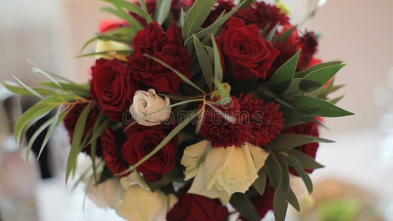 Wedding floral decoration on the table.