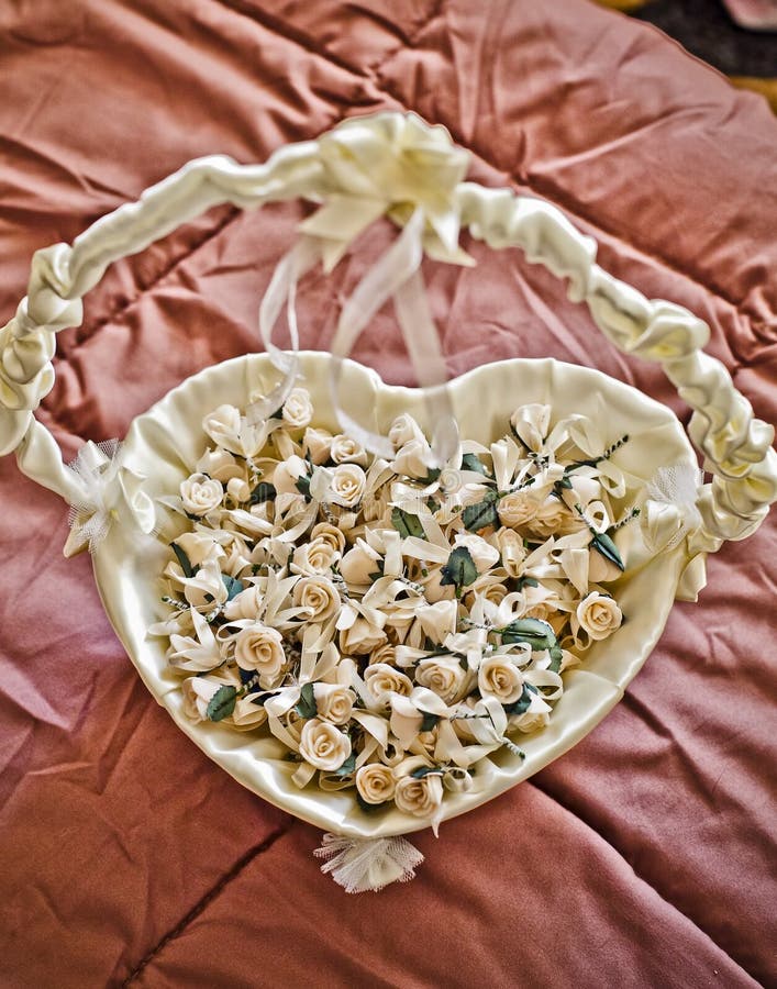 Wedding flowers basket stock photo. Image of ceremony 29073526