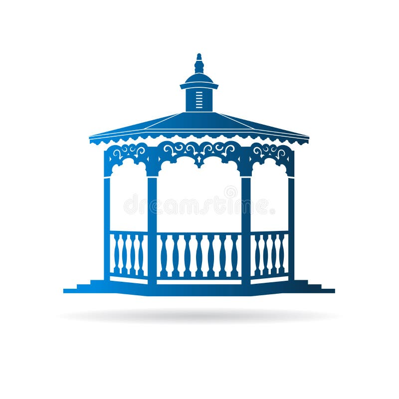 Wedding gazebo logo stock vector. Illustration of natural 55977736