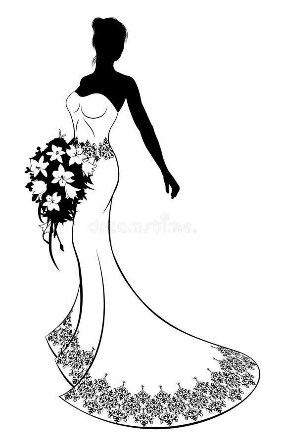 Wedding Dress Clipart 97051  Illustration by Pams Clipart