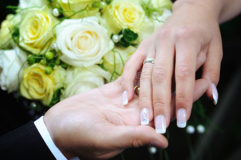 Wedding hand bouquet