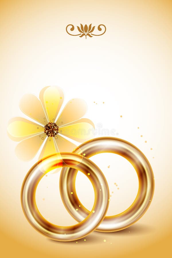 Beautiful Wedding Rings Vector - Free Download