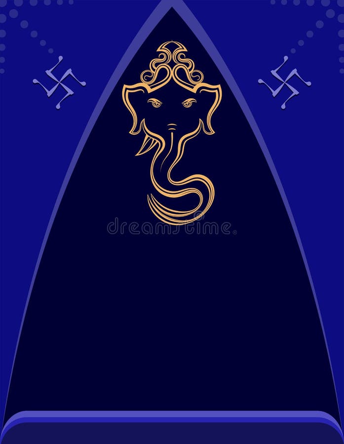 Wedding Invitation Card Ganesha Stock Vector - Illustration of design,  creative: 227186064