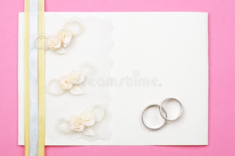 Wedding invitation stock photo. Image of gold, correspondence - 7681034