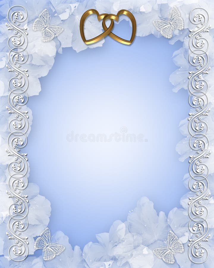 Wedding Invitation Floral Design Stock Illustration - Illustration of  digital, gold: 4437527