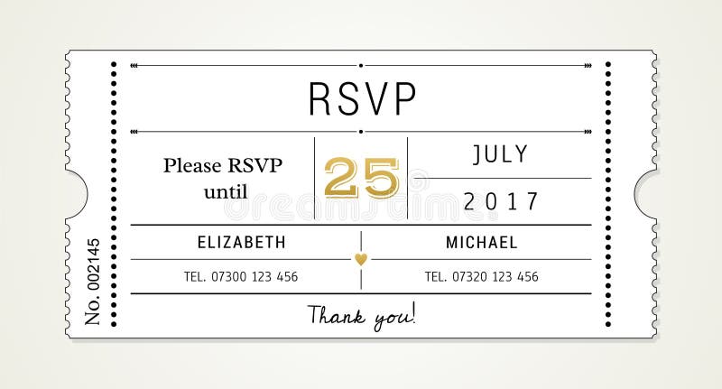 Wedding Response Card Template Free from thumbs.dreamstime.com