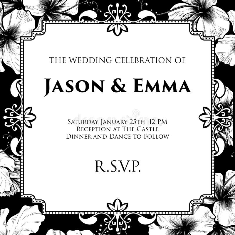 https://thumbs.dreamstime.com/b/wedding-invite-invitation-template-save-day-featuring-hibiscus-woodcut-flowers-vintage-retro-engraved-etching-style-can-100840351.jpg