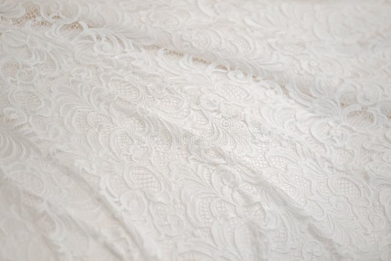 Wedding Lace Dress Background. Fabric Texture Stock Photo - Image of ...