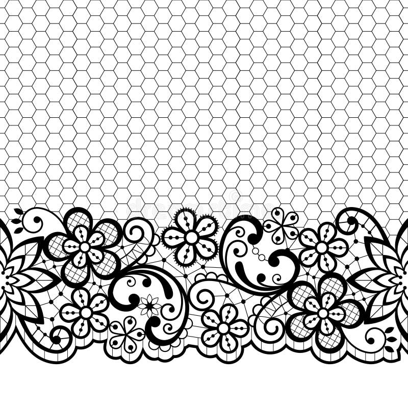 Wedding Lace Vector Pattern, Detailed ...