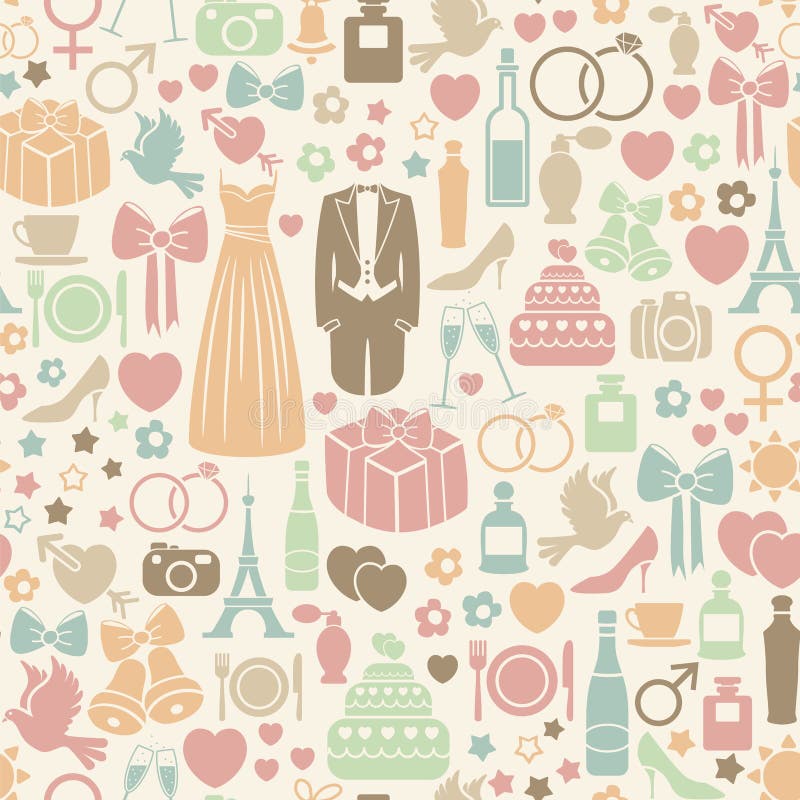 Wedding pattern stock illustration Wedding pattern stock illustration
