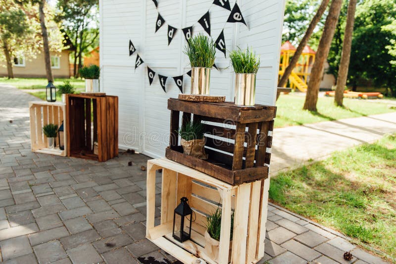 Wedding Photo Zone. Decoration. Stock Photo Image of bike, profession