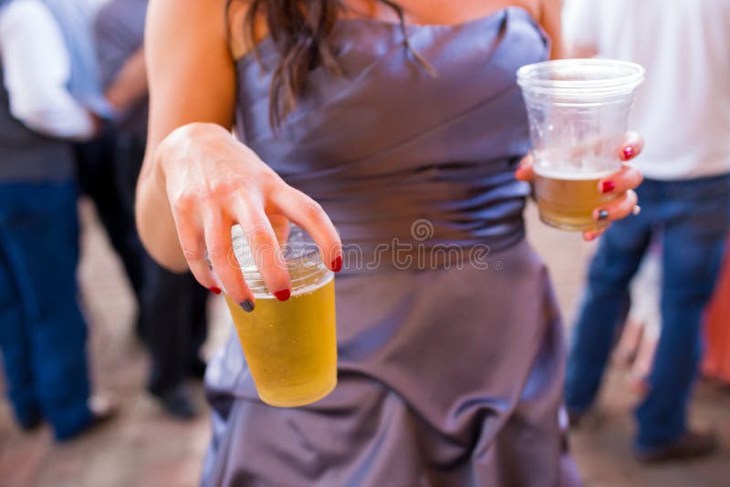 Wedding Reception Beer in Cup Stock Photo Image of party, drink 60957276
