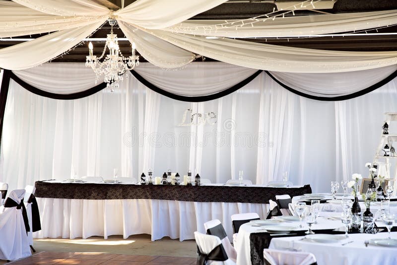 Wedding Reception Decor And Set Up Stock Image Image Of Groom