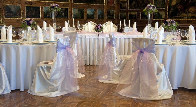 Wedding reception tables