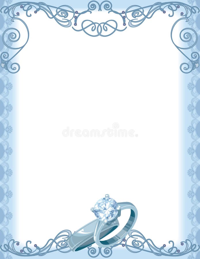 Wedding Ring Border stock illustration. Illustration of celebrating