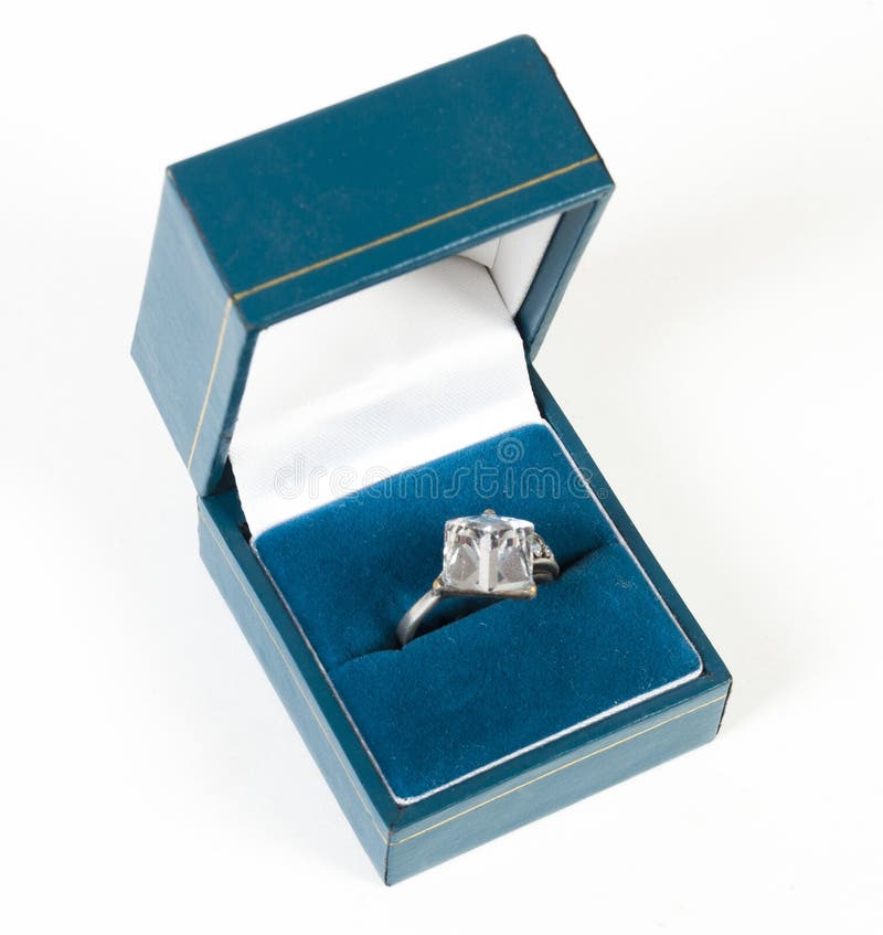 Wedding ring in box stock image. Image of beautiful, wedding 25722509