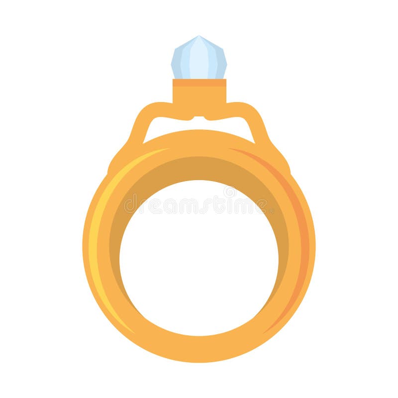 Wedding Ring Gold Luxury Icon Stock Vector Illustration of icon