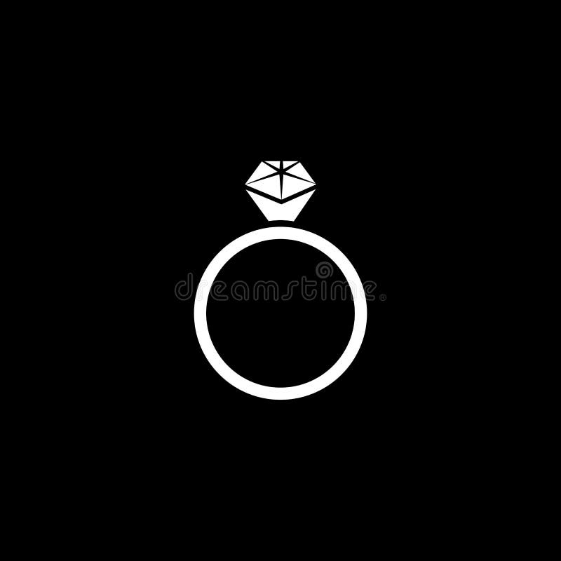 Jewelry ring abstract logo template design with luxury diamonds or  gems.Isolated on black and white background.Logo can be for jewelry brands  and signs. 11144507 Vector Art at Vecteezy