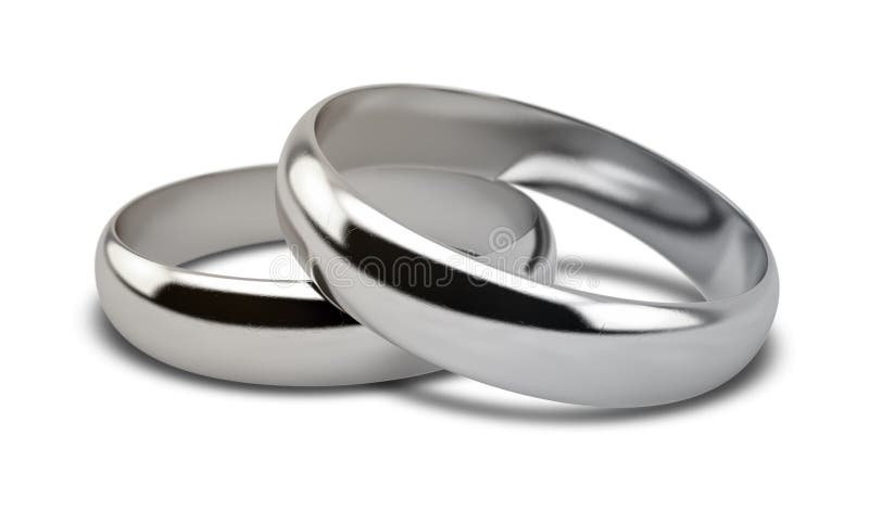 Wedding Ring White Gold Pair